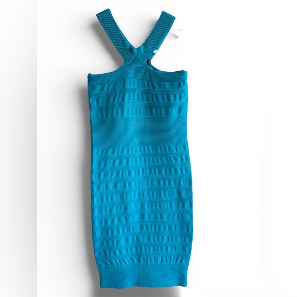 bebe Teal Mini Dress